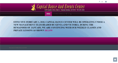 Desktop Screenshot of capitaldancecenter.com