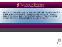 Tablet Screenshot of capitaldancecenter.com